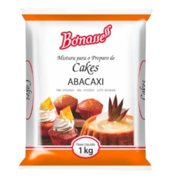 MISTURA CAKE BONASSE 1KG - ABACAXI FD12