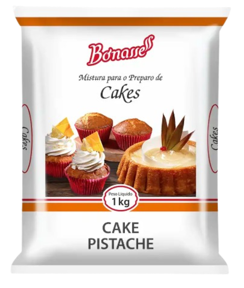 MISTURA CAKE BONASSE 1KG - PISTACHE FD12