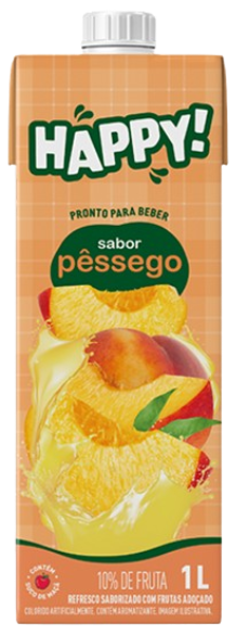 BEB SUCO HAPPY ALIANCA TP 1LT - PESSEGO CX12