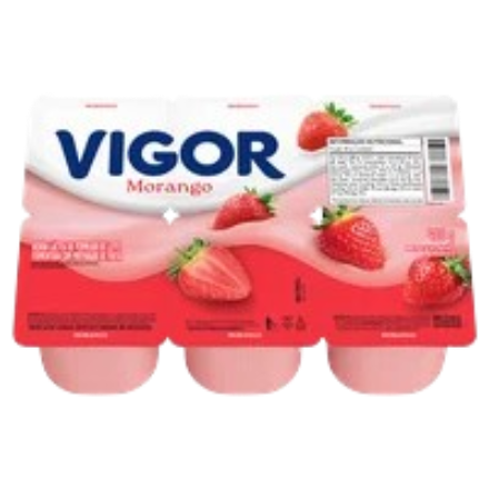 BEB LACTEA POLPA VIGOR BANDEJA 480G - MORANGO CX12